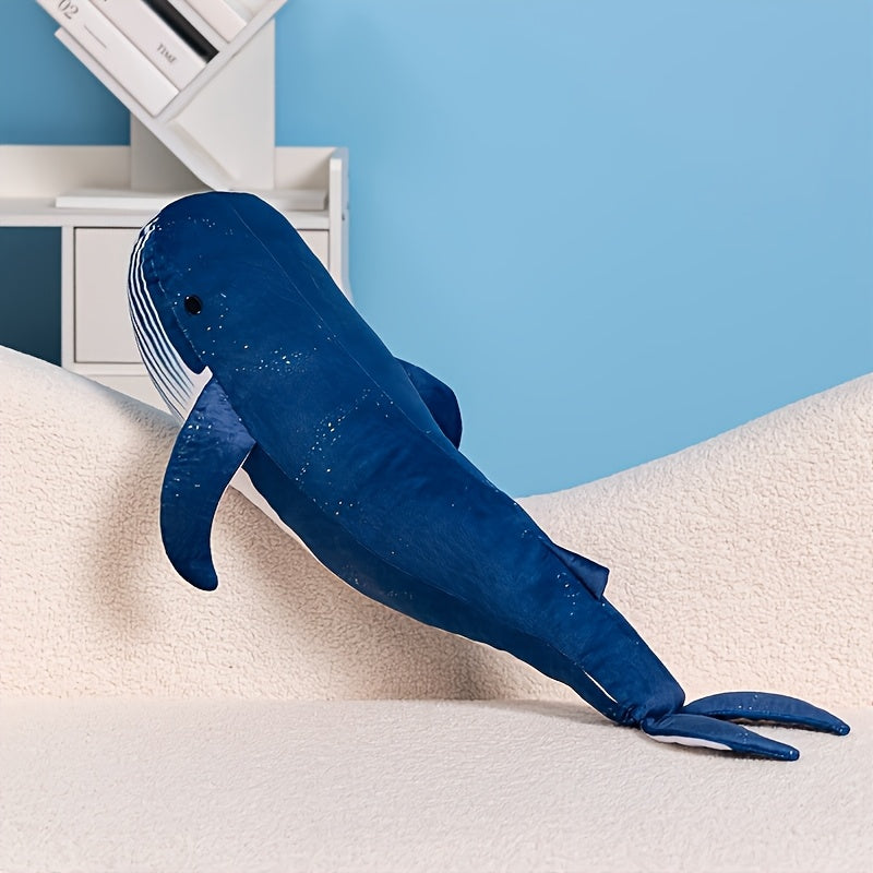 Large Shark Plush Doll Marine Themed Decorative Pillow Soft Toy