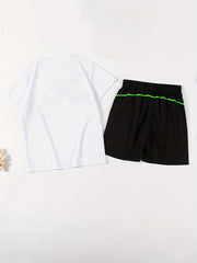 Boys Sports Suit Short Sleeves Tops & Bottoms Summer Kids Clothes