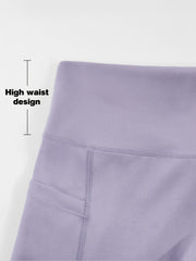 Light Purple High Waist Yoga Pants Slimming Leggings Women's Activewear