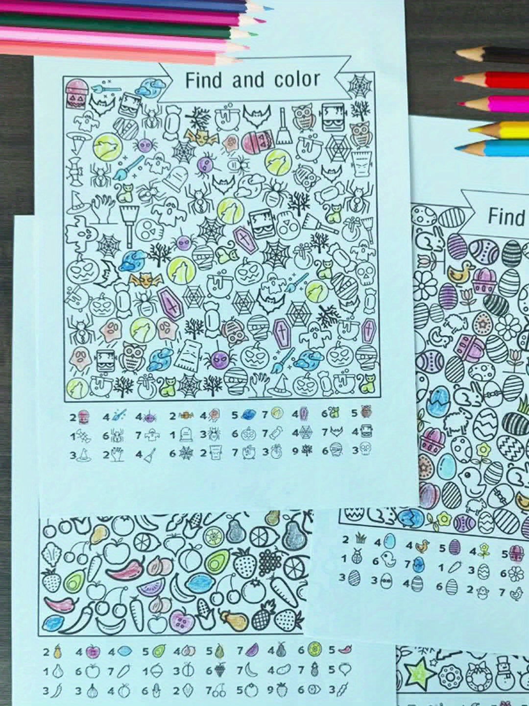 Interactive Hidden Items Book for Kids - Enhance Focus & Observation