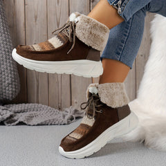 Non Slip Medium Tube Snow Boots Coldproof Warm Shoes