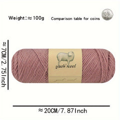 4pcs 50% Australian Wool 50% Acrylic Medium Thick Yarn