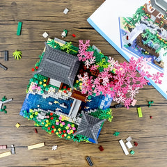Mini Peach Blossom Pond Building Block Set - Chinese Architecture Model