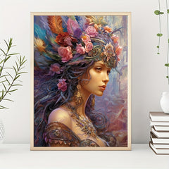 Women's Pattern Canvas Painting Poster Print Home Wall Decoration Art