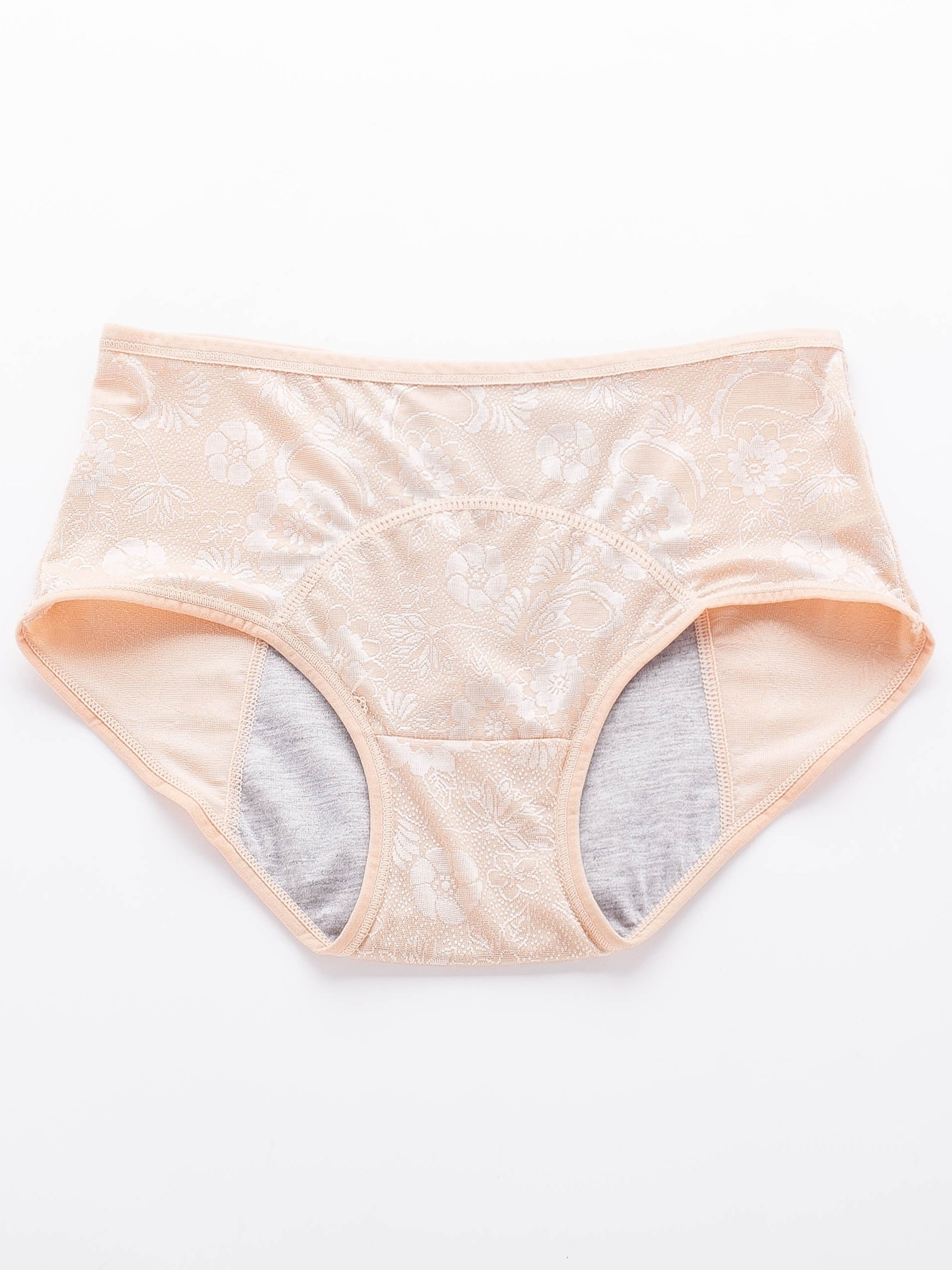 3 Pack Women's Plus Floral Print Period Briefs