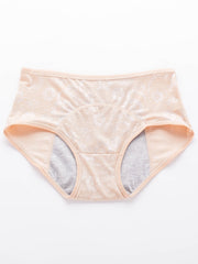 3 Pack Women's Plus Floral Print Period Briefs