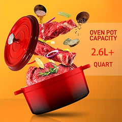 Enameled Cast Iron Dutch Oven 7.99cmx11 Kitchen Dutch Oven