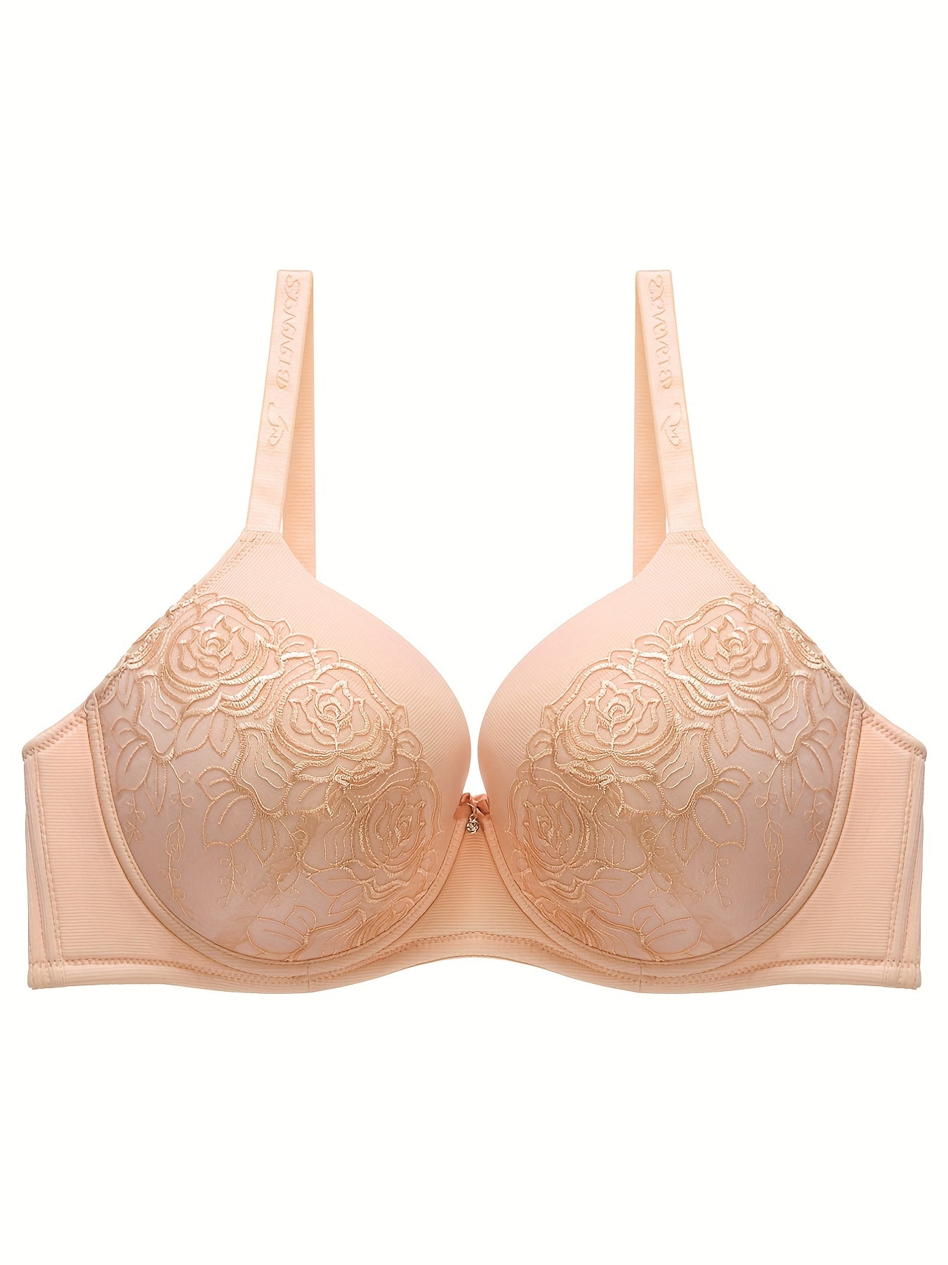 Floral Jacquard Lace High Stretch Supportive Bra