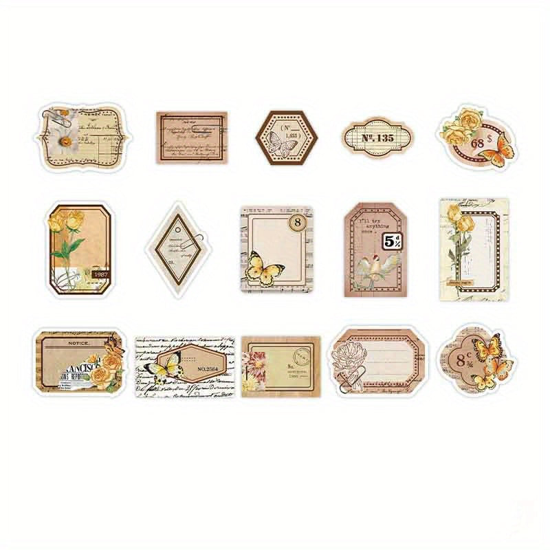 45 Retro Flower Art Fresh Notes DIY Decorations