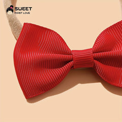 Baby Girls Sweet Bowknot Headband Soft Nylon Elastic Hairband