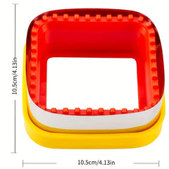 2pcs Square Sealing Machine Stainless Steel Biscuit Cutter Candy Mold