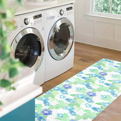 Non Slip Floral Runner Rug Living Room Bathroom Entryway Washable Carpet