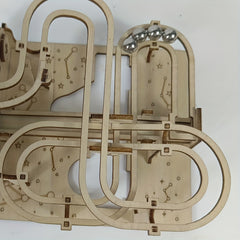 3D Wooden Puzzle Mechanical Track Ball Simulation Model Decoration Adult Toy
