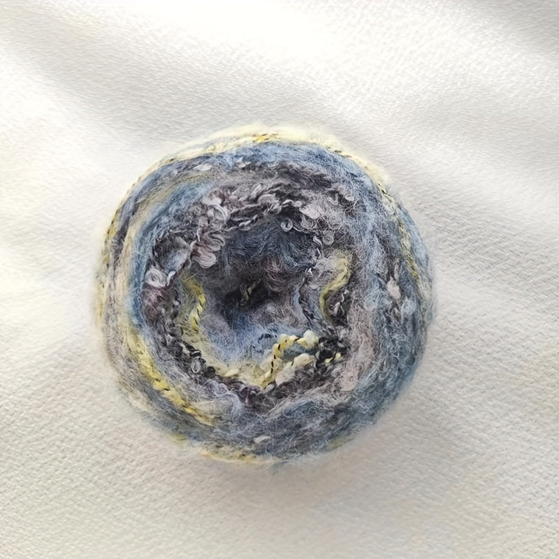 Irregular Gradient Looped Yarn for DIY Knitting Crocheting Soft Scarf Sweater