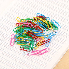 Box of 70 Colorful Paper Clips Student Stationery