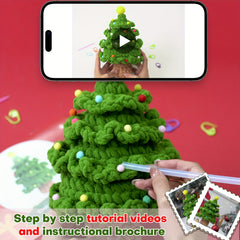 Crochet Material Package Ice Strip Christmas Tree Diy Ornaments Gift