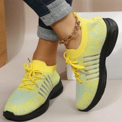 Women's Knit Sports Shoes Mesh Running Tennis Sneakers