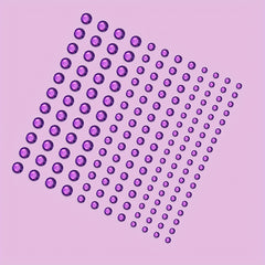 144pcs Bright Purple Makeup Face Stickers Jewelry Stage Makeup Eye Makeup