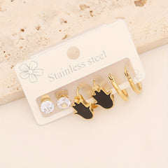 Eyes Love Heart Earrings Set - Cute and Stylish Jewelry Gift