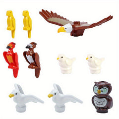 10pcs Animals Building Blocks DIY Toy Set Mini Bricks Toys for Birthday