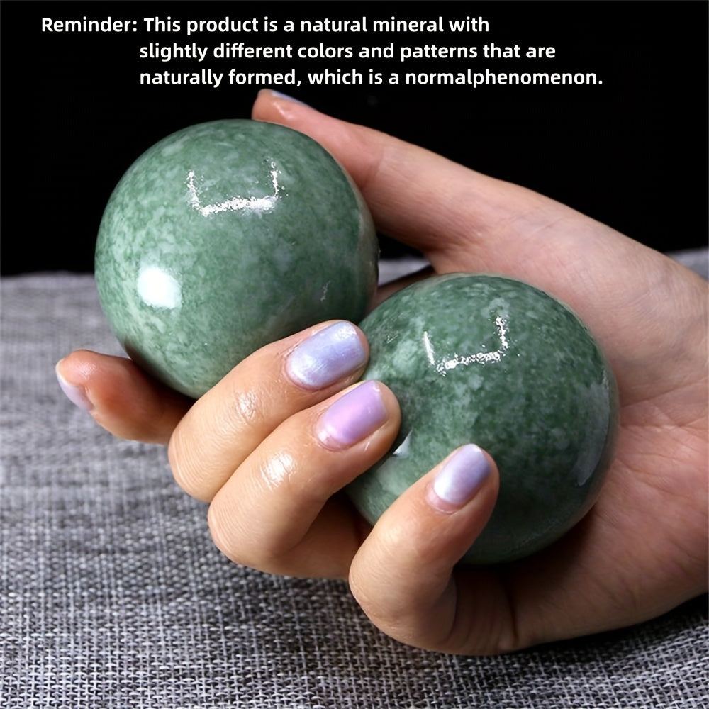 2 Inch Natural Jade Fitness Handball Quartz Ball for Relaxation Wrist Massage