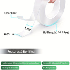 1pc Double Sided Nano Tape Strong Adhesive Multifunctional Gel Tape