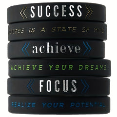 Motivational Silicone Bracelet Inspirational Quotes Wristband