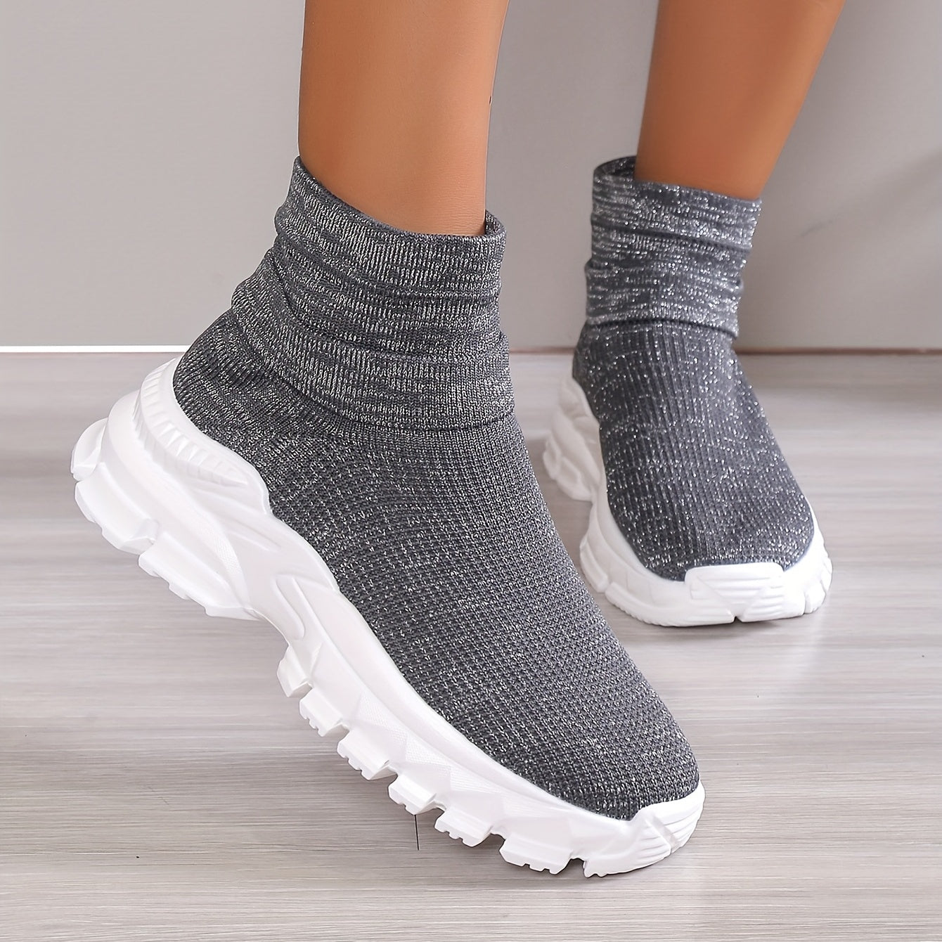 Women's Lightweight Mesh Breathable Sock Shoes Comfortable Sport Shoes