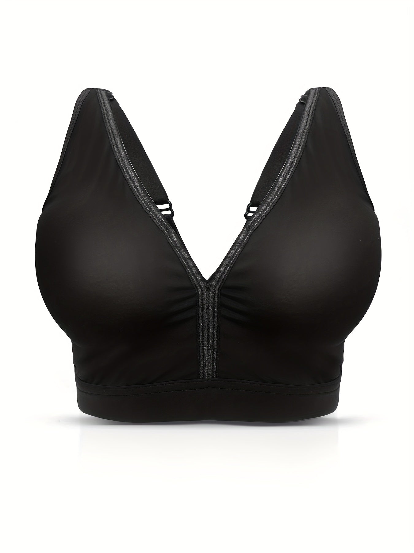 Plus Size Comfort Bra Wide Straps Wireless Medium Stretch