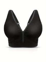 Plus Size Comfort Bra Wide Straps Wireless Medium Stretch