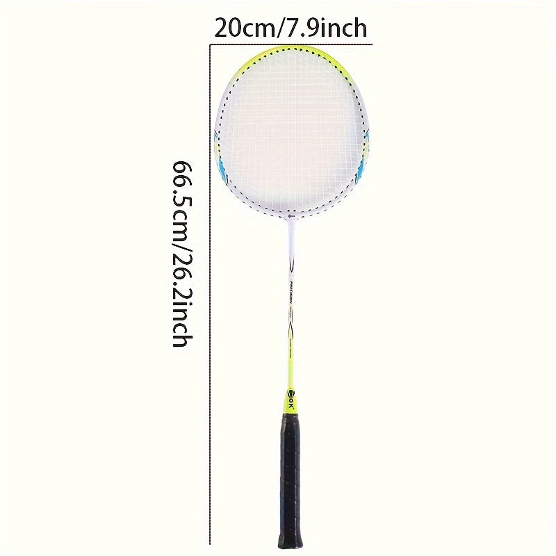 Aluminum Alloy Badminton Racket Set - For Beginners & Pros