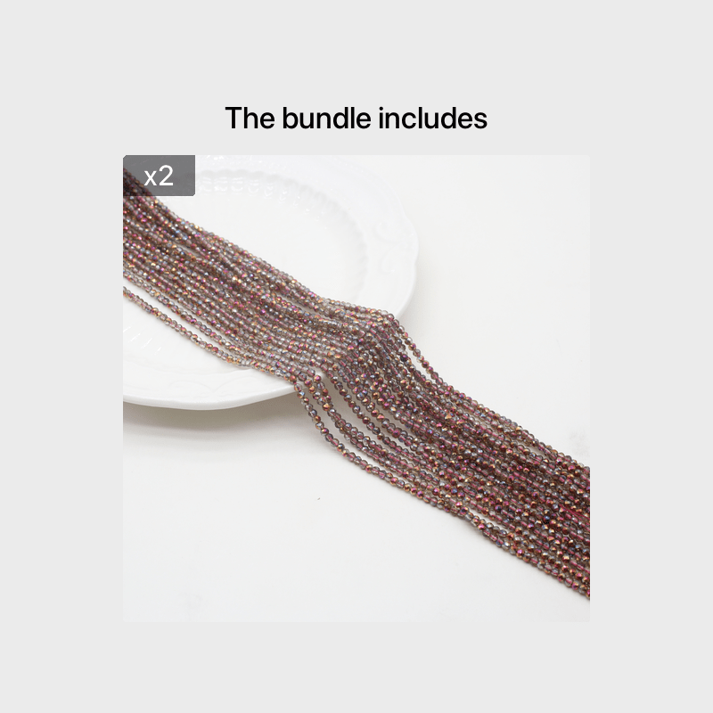 15'' Red Brown Spinel Faceted Beads for Plated Beading
