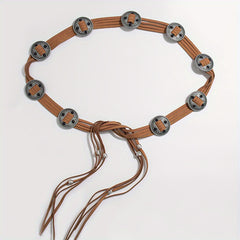 Vintage Suede Sash Belt Boho Knotted Waistband