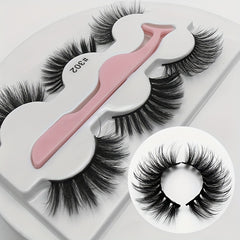 3 Pairs Natural 5D False Eyelashes for Charming Effect