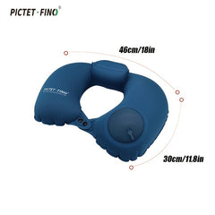 Inflatable Travel Pillow Neck Support for Men Women