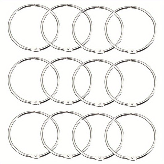 12pcs Shower Curtain Rings Effortless Gliding Curtain Hooks
