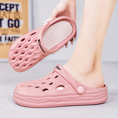 Women's Platform Garden Clogs Lightweight Solid Closed Toe Sandals