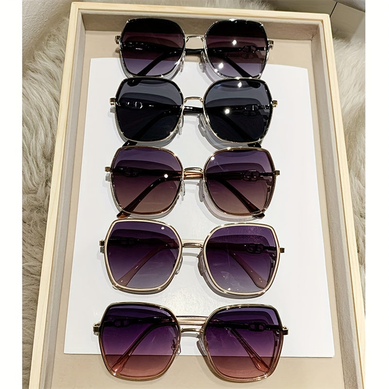 Large Polygon Sunglasses Glitter UV400 Sun Shades Glasses Women