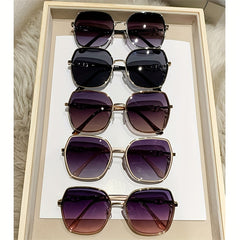 Large Polygon Sunglasses Glitter UV400 Sun Shades Glasses Women