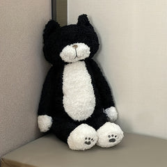 Plush Kitty Teddy Bear with Fluffy Ears - Soft Stuffed Animal Gift