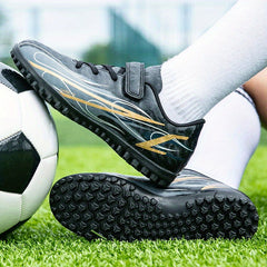 Unisex Turf Football Boots Flame Pattern Anti Skid TF