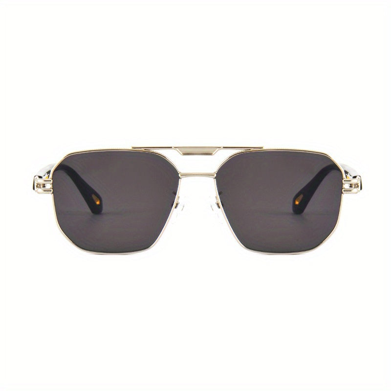 Men's Retro Metal Square Sunglasses UV Protection