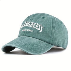 TUshu Light Retro Cap Men Washable Alphabet Baseball Cap Summer Sunshade Peaked