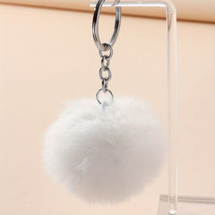 Plush Ball Keychain Pendant Key Hanging Bag Key Chain