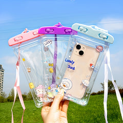 Cartoon Phone Waterproof Bag Airbag Float Touchable Screen Protection