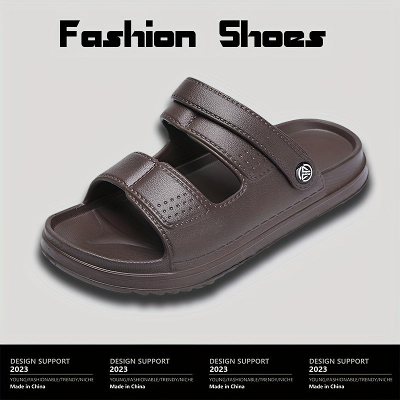 Men's Non Slip Platform Slides - Comfortable Cloud Slides