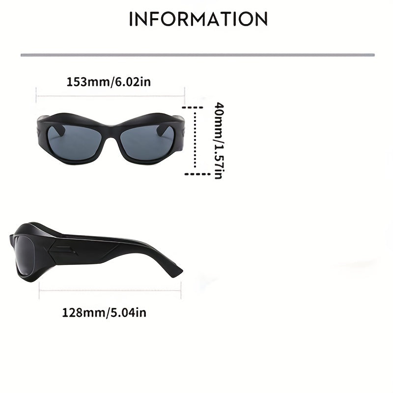 Y2K Wrap Around Sunglasses UV400 Sun Shades Glasses