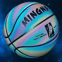 Reflective Basketball for Night Games Glows in Dark