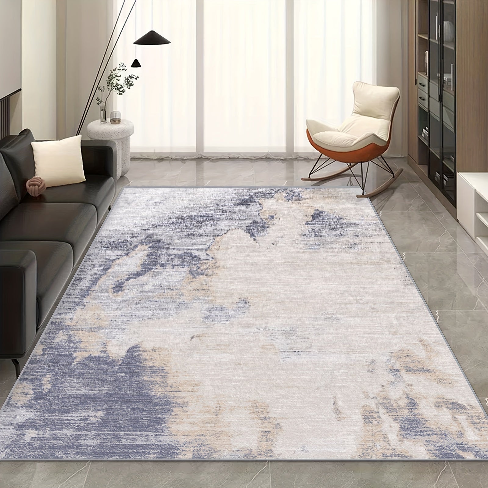 1pc Living Room Rug Area Rug Floor Rug Nordic Indoor Floor Carpet Non Slip