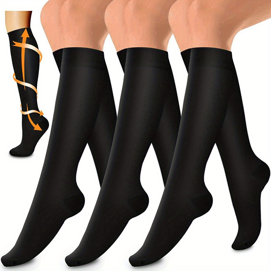 Copper Compression Socks 15-20mmHg Graduated Compression for Men and Women